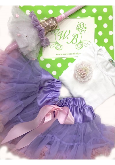 Petti Purple Φούστα μπλούζα σετ